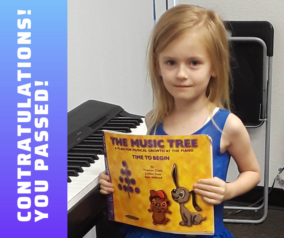 Wow! Audrie O., you passed your first #piano book so fast!! Great job!! #folsomca #kids #pianolessons #piano @MacKidFolsomCA  @CityofFolsom  @kids_folsom @BIANCAFLAVIATO1  #kidsactivities
