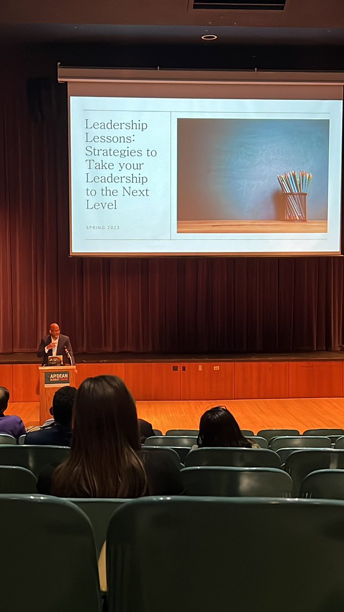 Great start to the AP/Dean Summit! #lessonsinleadership
