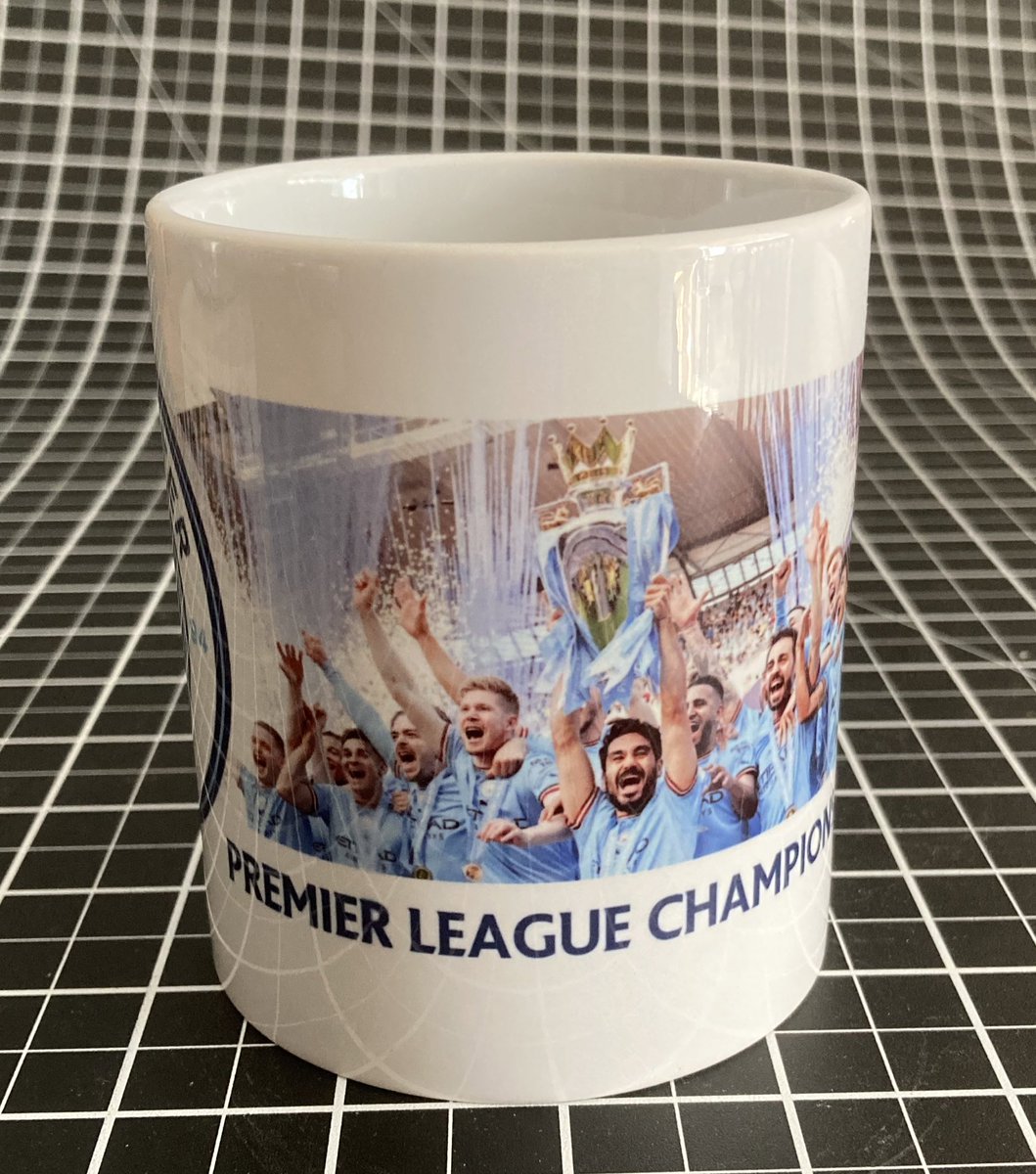 Couple of new mugs added to catalogue - available for father’s day #ManCity #PremierLeagueChamions #FACupFinalWinners  available via DM or eBay £9.95 free P&amp;P👍🏼⚽️🏆👕