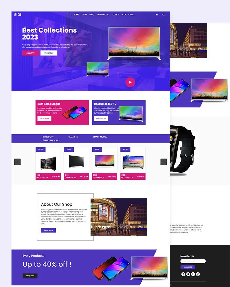 htmldotdesign's tweet image. Sidi – Technology Tv and Mobile Website template - #technology #tv #entertainment #mobile #webtemplate #webdesign #ui #website #websitedesign #html #websitetemplate #webdesigner #template #graphicdesign #bootstrap #webdevelopment