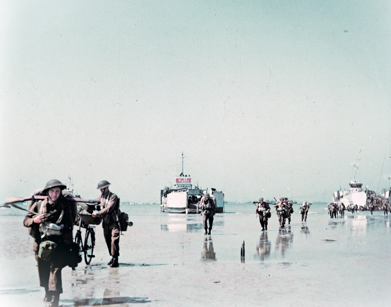 Cool Bike Art on Twitter "Canadian soldiers landing at Juno Beach