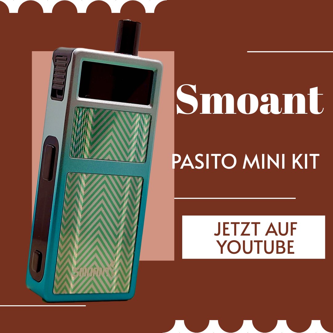 Smoant Pasito Mini Kit | Unbekannter Pod aber super im Geschmack und Dampfbildung. Hier: youtu.be/HI1C6ewteNM
SmoantPasitoMiniKit #VapeKit #CompactVape #VersatileVaping #PodSystem #VapingCommunity #VapeLife #VapeKitReview #eliquid  #VapingExperience