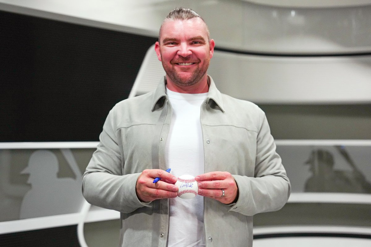 MLB's tweet image. Liam Hendriks visited MLB HQ and left behind this autographed baseball!

Retweet for your chance to win.