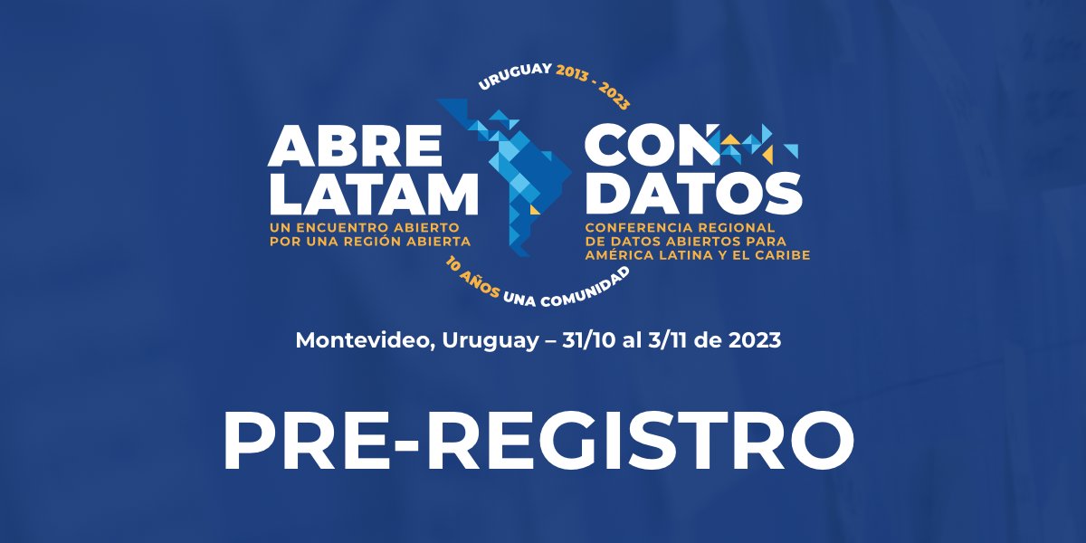 🙌-10 AÑOS-🙌

"En Noviembre te esperamos en #Montevideo"
Vía <a href="/ABRELATAM/">ABRELATAM - Bolivia 2025</a>

Deja tu correo para estar automáticamente entre las primeras personas en enterarse de cada novedad
Aquí  👉 abrelatam.org

#PreRegistro #ABRELATAM #CONDATOS #AméricaLatina