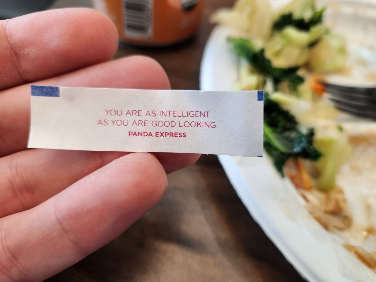 Fortune Cookie just called me fucking dumb lmao