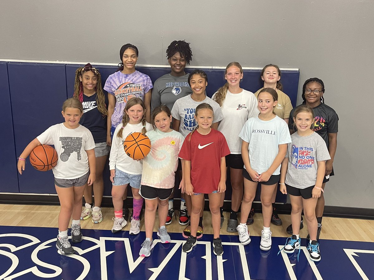 RossvilleAcad's tweet photo. RCA girls basketball camp took a quick break for pictures today. Campers are learning the fundamentals of the game and working hard. Great job & see you tomorrow! π#RiseoftheWolves #ThisIsRTown #PackPride #RCASummerCamp https://t.co/xk6igICq32