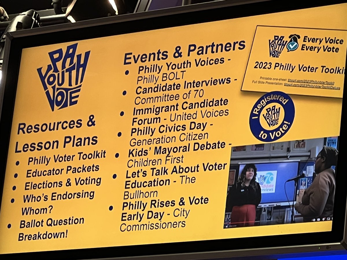 digiphile's tweet image. When you engage &amp;amp; inform young people, they care &amp;amp; participate more in democracy, says @fabangie3 — but newsrooms have to reach out &amp;amp; so the work. 

I❤️the work of @PAyouthVOTE: payouthvote.org

A “bias” towards more voters participating is exactly right
#cjs2023