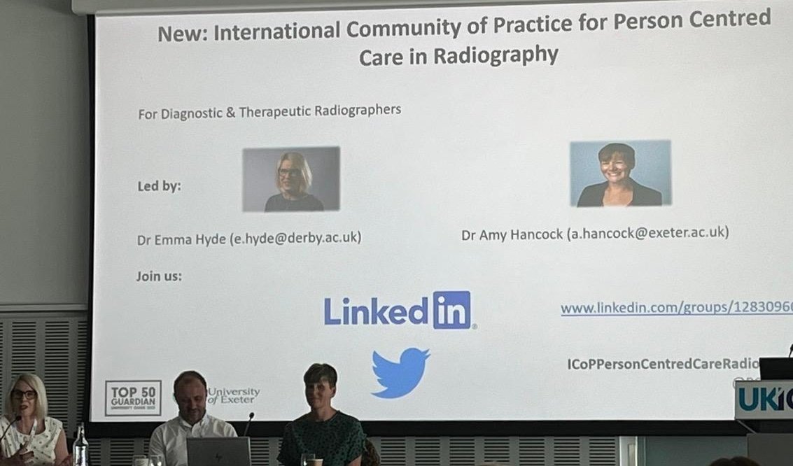 So the new International Community of Practice for Person Centred Care in Radiography has now been officially launched at #UKIO2023 Follow us to join! 

@AmyTaylM