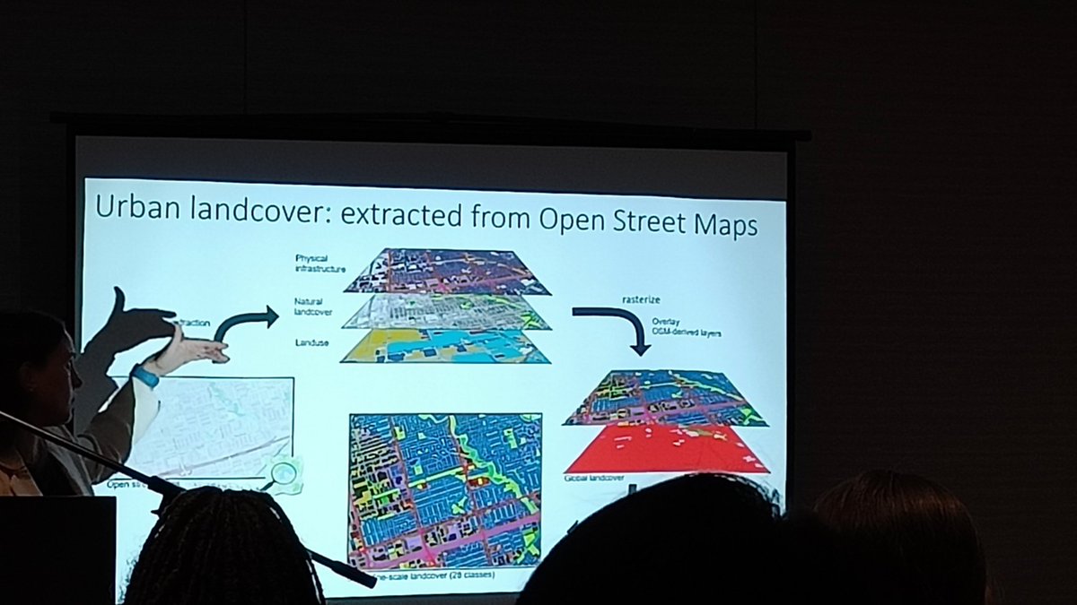 Fascinating and entertaining talk by @UrbanZoochory! Great idea to use Open Street Map to get a detailed landcover map!