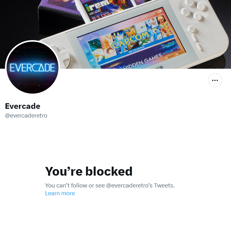 RyanSilberman's tweet photo. For the record, the Evercade people are not sorry about their usage of "AI" "art."

They're just hoping to sweep it under the rug. https://t.co/lL2HcJrgP1