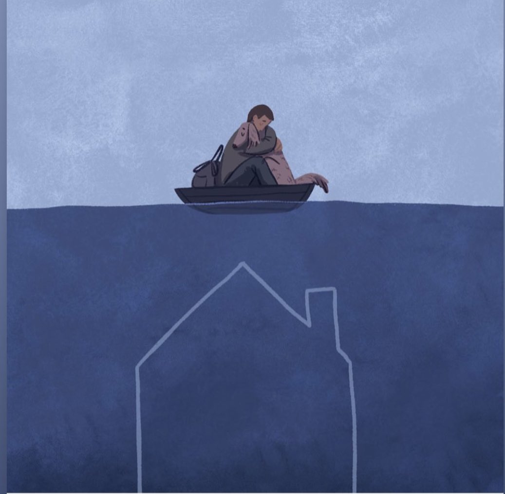 ValentynaAkson1's tweet photo. Our common grief is bottomless, but  our strength and mutual support knows no bounds. #NovaKahkovka #Kherson #Ukraine #war #StopRussiaNOW  illustration by  Valentyna Romanova https://t.co/GwZ1rVm75p