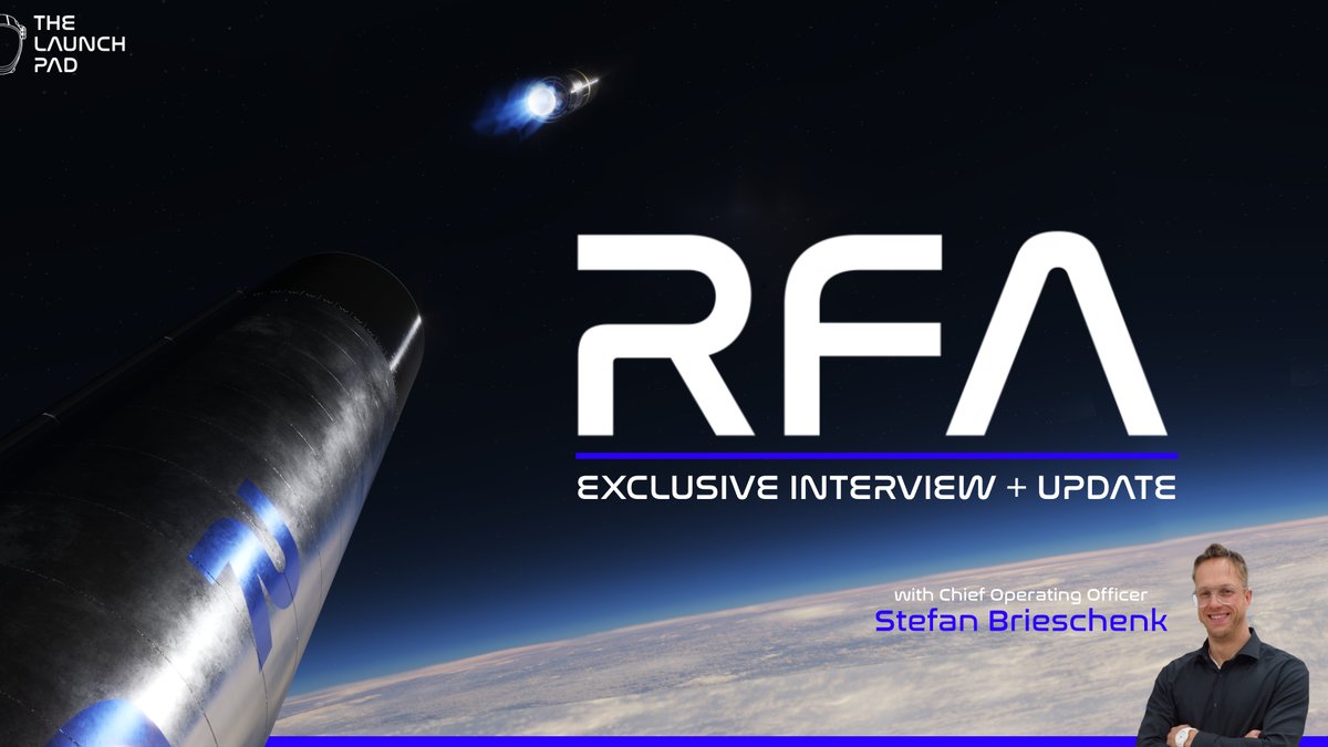 TheLaunchPadX's tweet photo. We sat down with Stefan Brieschenk, the COO of #RocketFactoryAugsburg 

We discuss everything from their Helix engine, to Redshift, to SaxaVord launch site, &amp; rocket recovery.  

https://t.co/SzVMbJPMeS

#RFA #RFAOne @rfa_space @SaxaVord_Space
#TLPNetwork #TLPNews #TLPInterview https://t.co/0ZeL5LVR5P