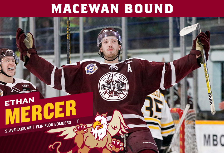 M🏒| RECRUIT
Ethan Mercer bringing his gritty style to @MacEwanHockey after wrapping up his junior career with @FFBombers a year after winning a Centennial Cup with @BrooksBandits. Welcome to @MacEwanU!
#GriffNation
📷 Kelly Jacobson

STORY➡️macewangriffins.ca/sports/mice/20…