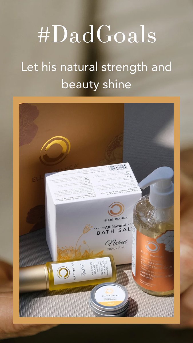 Our NAKED products are the perfect way to show Dad that’s he’s truly #DadGoals 😎 Give him a chance to glow and let his natural beauty shine!

elliebianca.com/collections/ho…