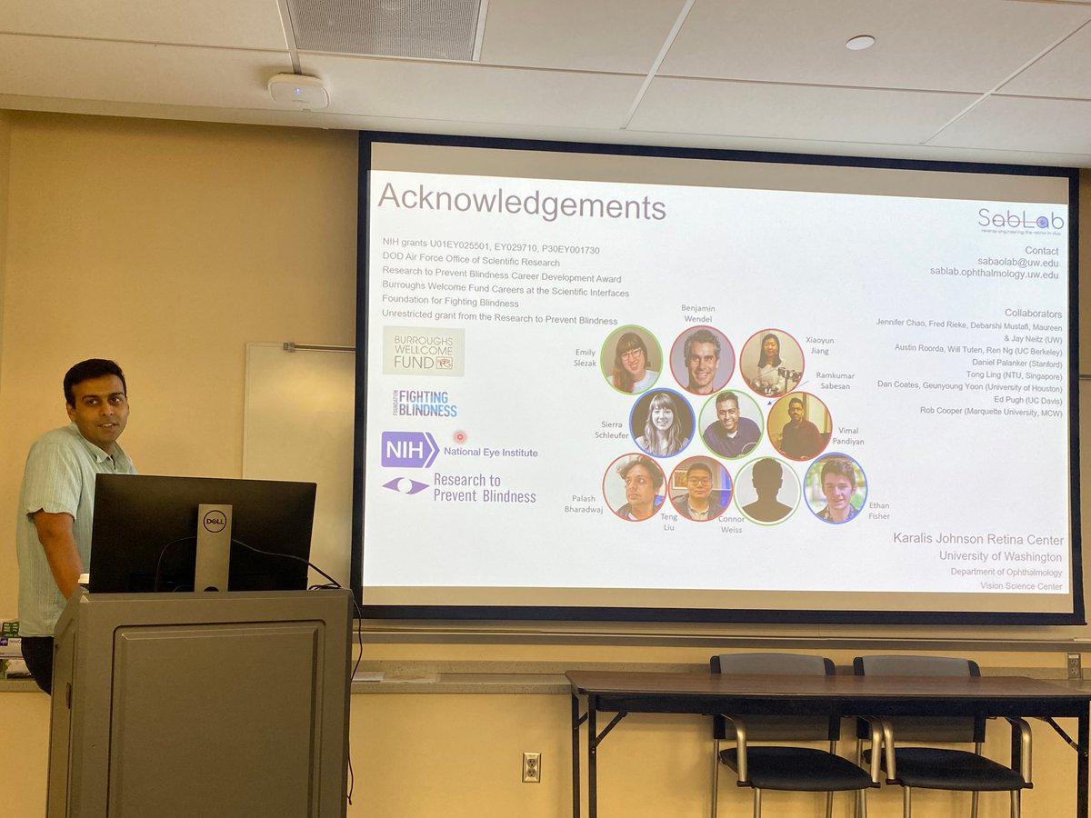 schalleklab's tweet image. Fantastic talk by Ram Sabesan @SabesanLab in #Rochester last week hosted by @FlaumEye.   Optoretinography in the living eye.  A merger of science, engineering and application! @CvsUor @URNeuroscience @UofRBME @RochesterOptics