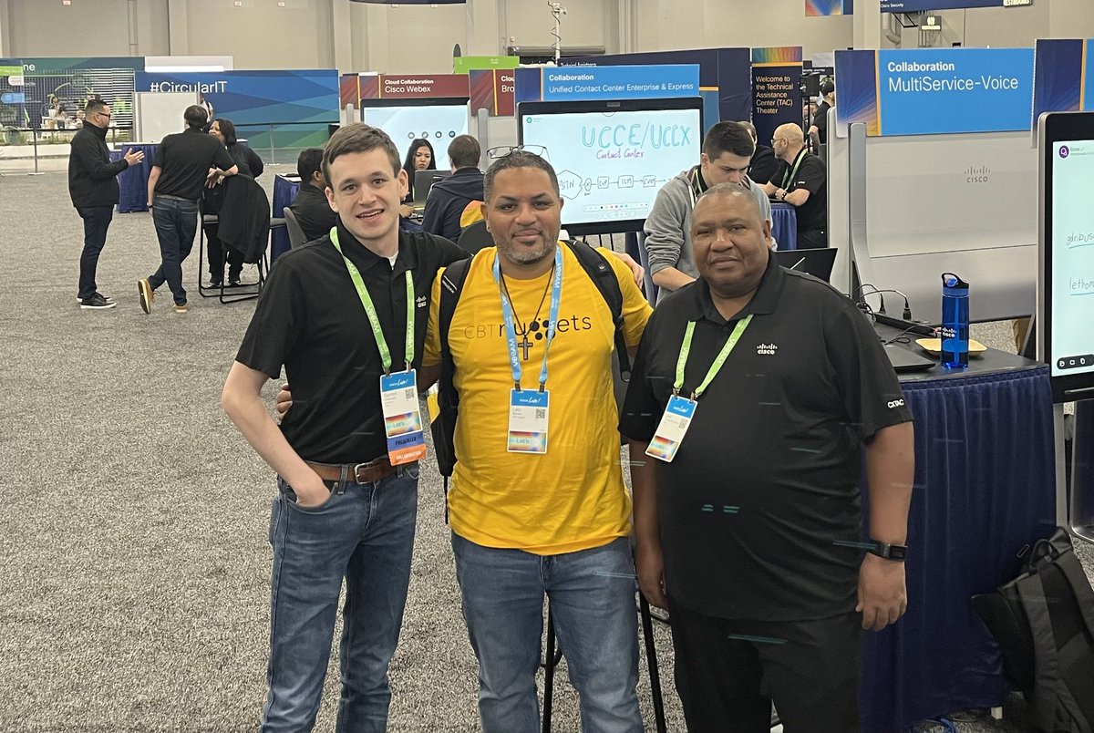 Had a great conversation with some awesome CUCM Cisco TAC Engineers. 😀#CiscoLive