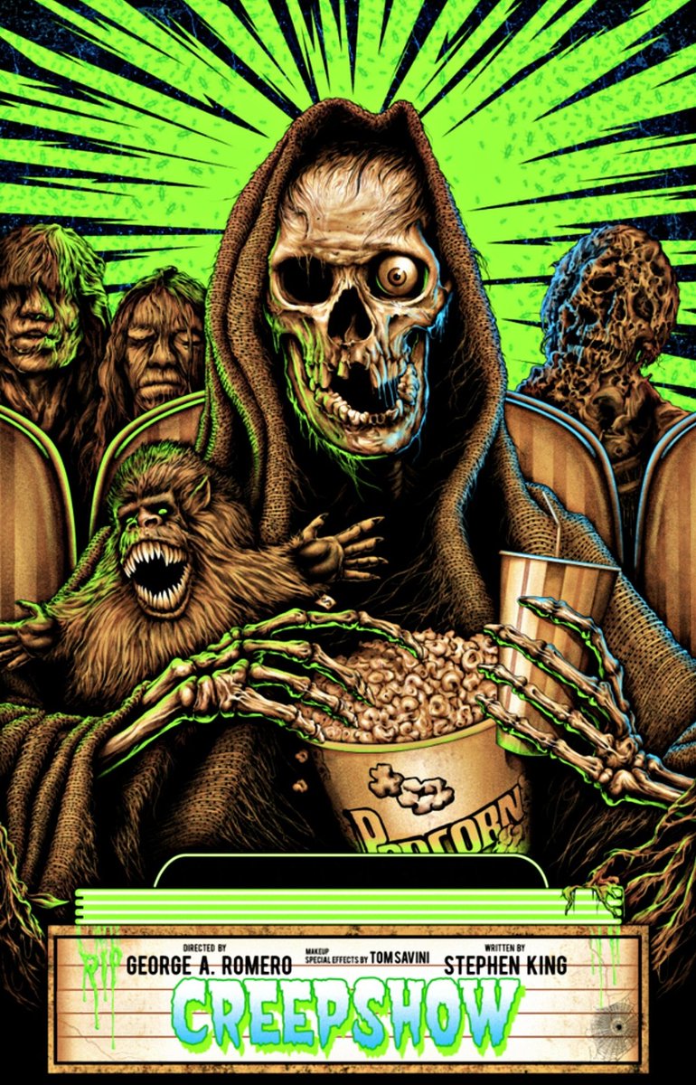 Creepshow (1982) 
Art by Steven Luros Holliday.