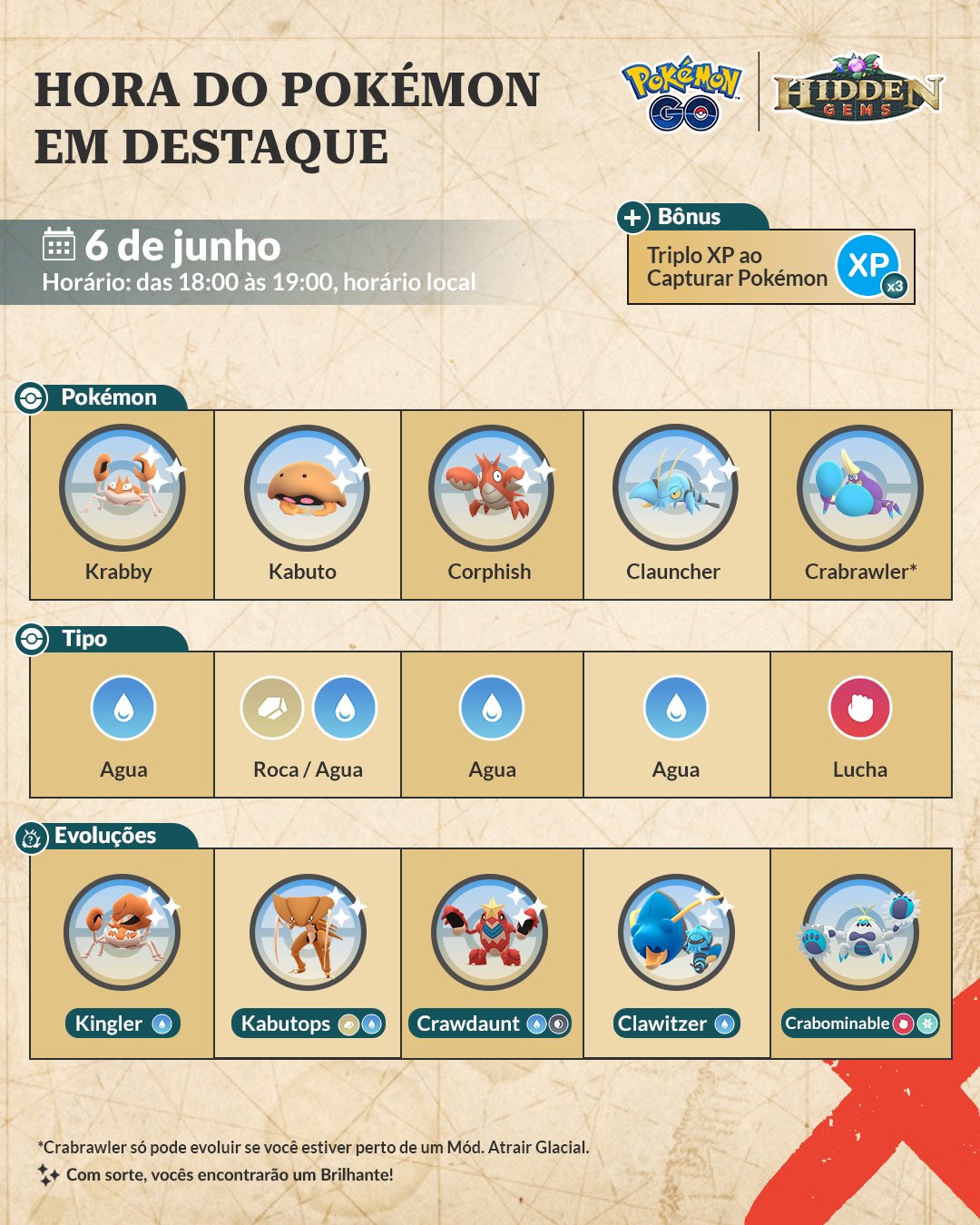 Como evoluir Crabrawler para Crabominable no Pokémon GO em 2023