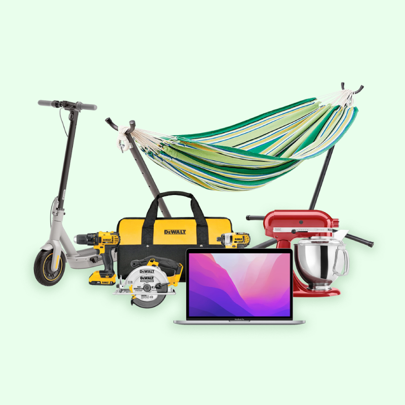 🎉 IT'S MEGA GIVEAWAY TIME 🎉 3 winners will get an @Apple MacBook, a @Segway Scooter, a @KitchenAidUSA Mixer, a @DEWALTtough Kit, an @amazon Hammock, & 1 weird yard statue. Enter here: amzn.to/43q7Uaz. Ends 4pm CT 6/19. NO PURCHASE NECESSARY. U.S. residents only. 18+.