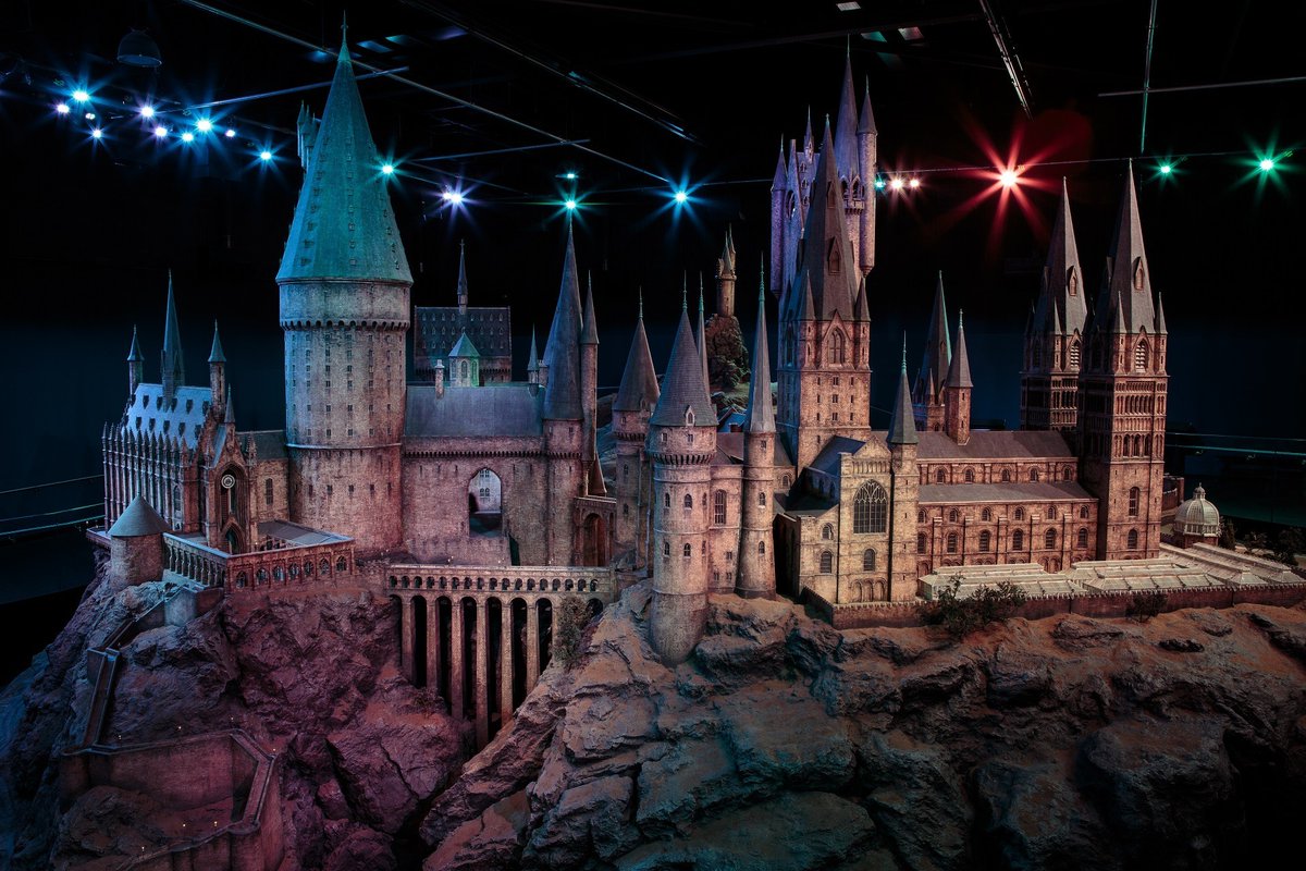 Every exterior shot of Hogwarts was made using this model. It took seven months and 40 people to make it.