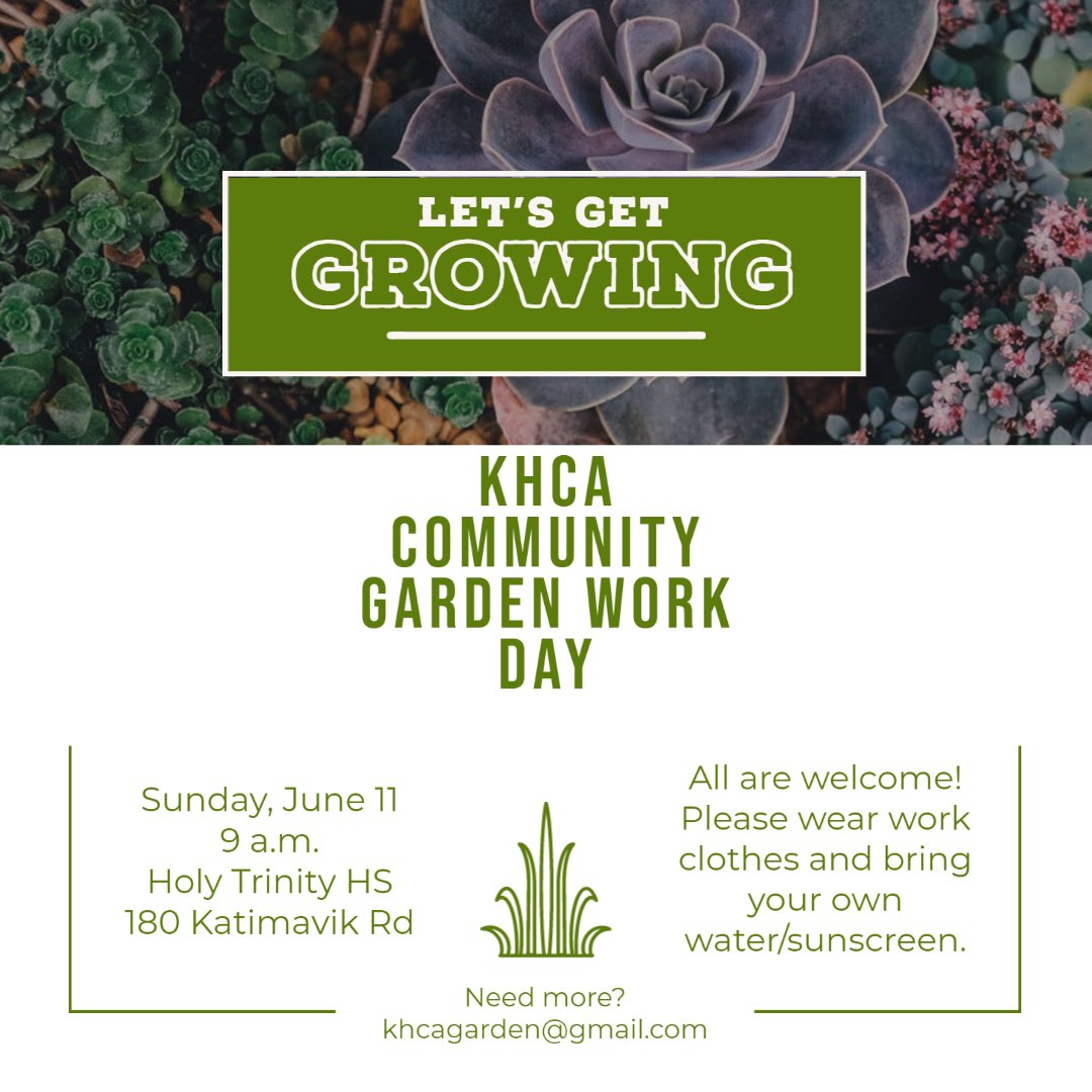 A work day for the #KatimavikHazeldean community garden is happening this Sunday, June 11th at 9am at Holy Trinity High School. We’re looking for help to clean-up and prep the existing garden beds

If you’re interested in volunteering, please email khcagarden@gmail.com