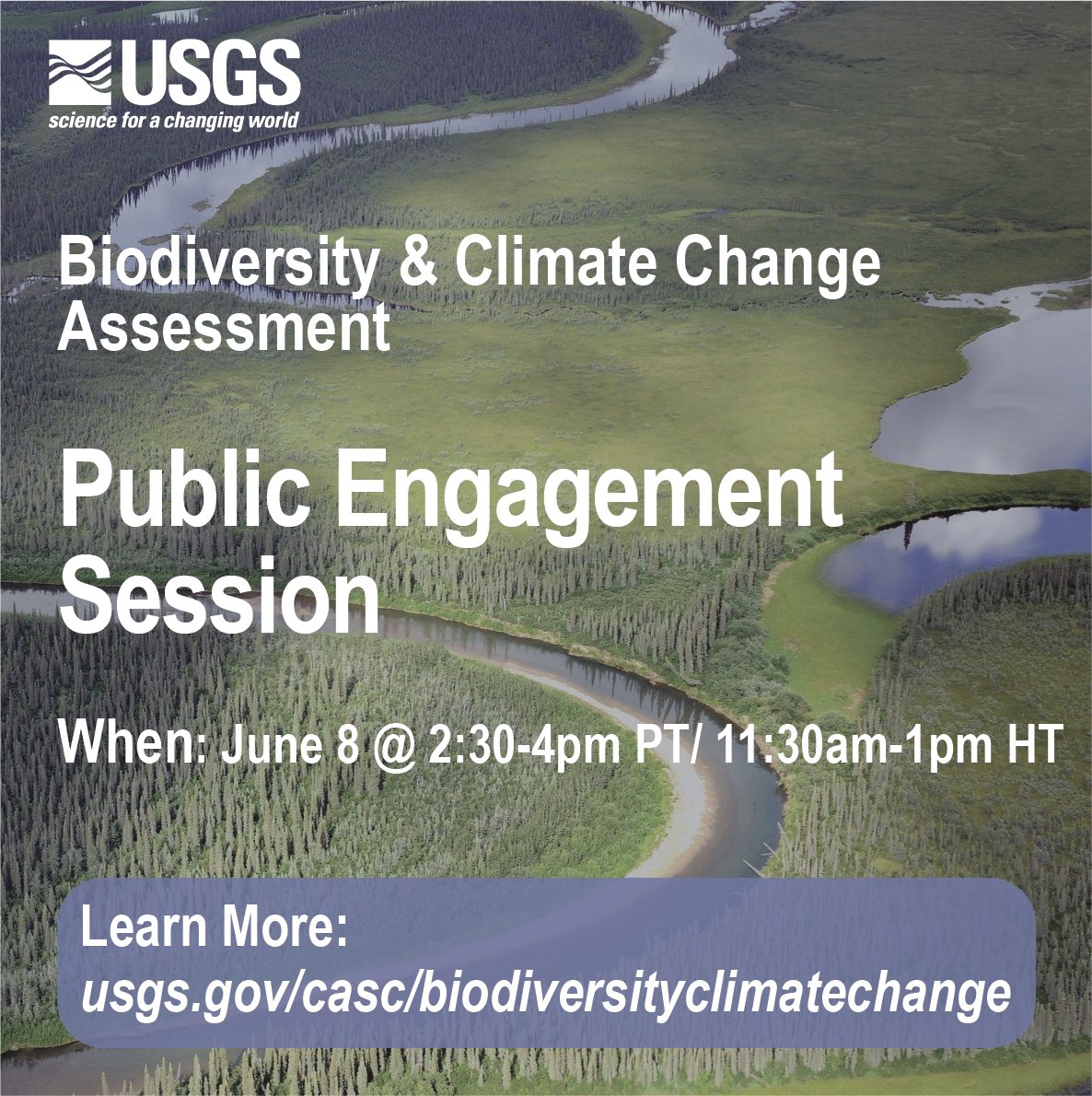 📣The North American Biodiversity & Climate Change Assessment is underway! Join this webinar on June 8 @ 2:30pm PT to learn about the assessment & opportunities for engagement. Register👉ow.ly/K5QG50OxY2N

@environmentca @CONABIO @udallfoundation 
#BiodiversityClimateChange