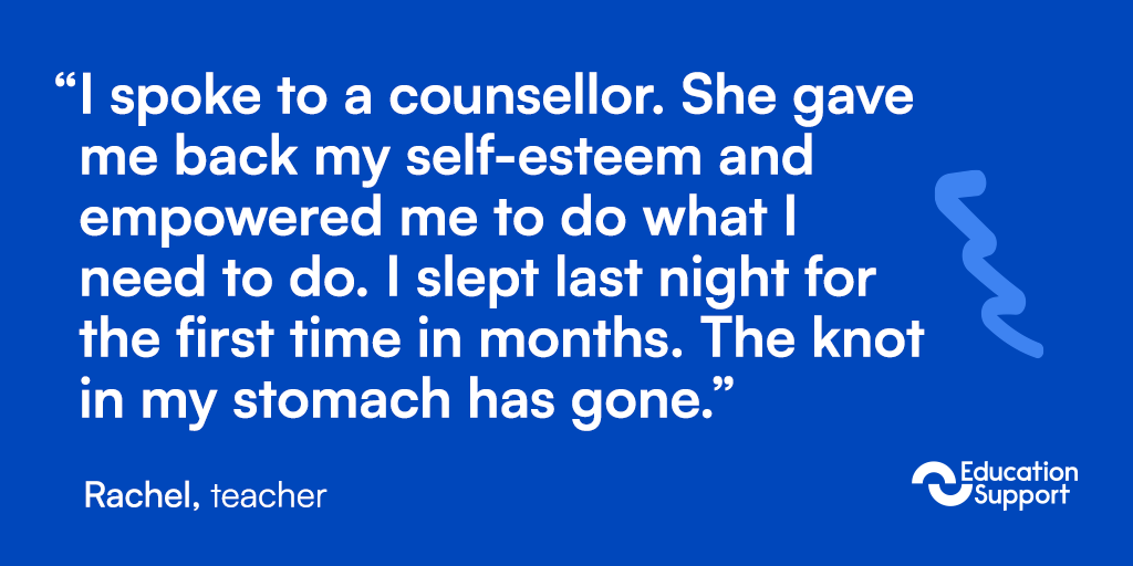 An important reminder that sharing what’s on our mind with a skilled listener, or someone we trust, can make a big impact on how we feel 👇

Please share our helpline number with your colleagues. We're here for all education staff, whenever you need us 🤗

📞: 08000 562 561