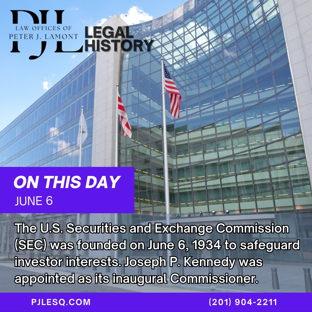 📅 On this day in 1963, The U.S. Securities and Exchange Commission (SEC) was established in response to the stock market crash of 1929 and the ensuing Great Depression. 💡✌️
.
.
 #OnThisDay #GlobalPeace #legalhistory #knowledgeispower #themoreyouknow #psa #facts #worldfacts #