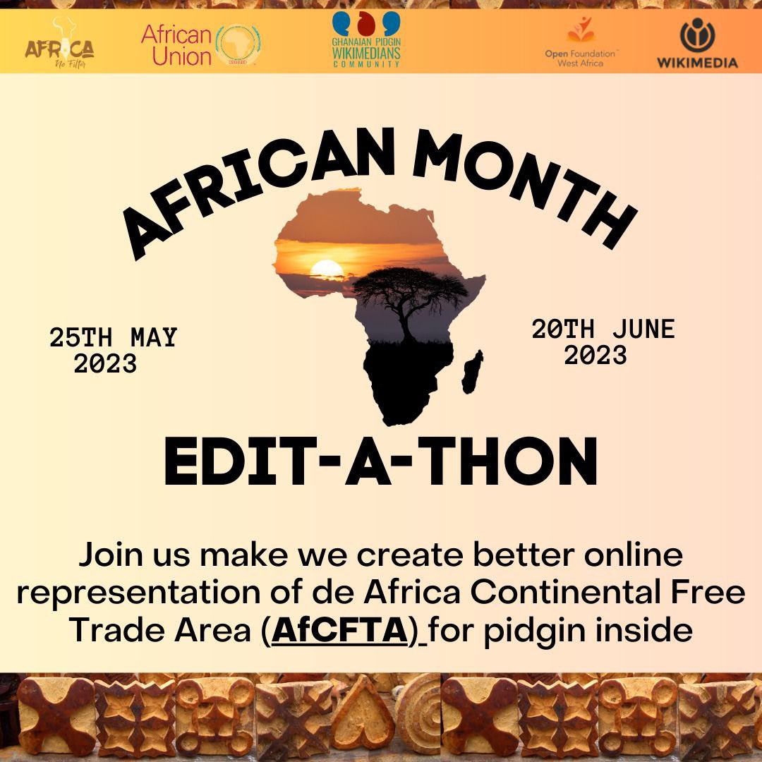 Ghanaian Pidgin is set to document Africa stories as part of their participation in the Africa Day Campaign.

#AfricaKnowledgeInitiative

 🔥🔥🔥🔥🔥🔥🔥