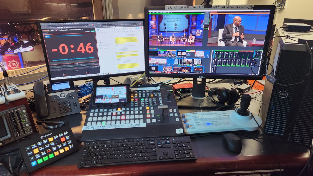 jsamditis's tweet image. Behind the scenes at #CJS2023