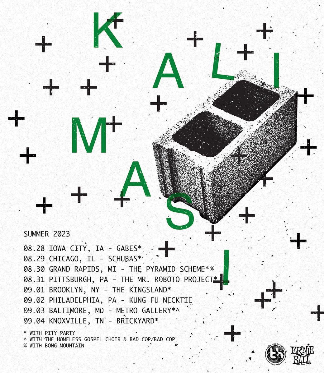 08.28 Iowa City IA - Gabes
08.29 Chicago IL - Schubas
08.30 Grand Rapids MI - The Pyramid Scheme
08.31 Pittsburgh PA - Mr. Roboto Project
09.01 Brooklyn NY - The Kingsland
09.02 Philadelphia PA - Kung Fu Necktie
09.03 Baltimore MD - Metro Gallery
09.04 Knoxville TN - Brickyard