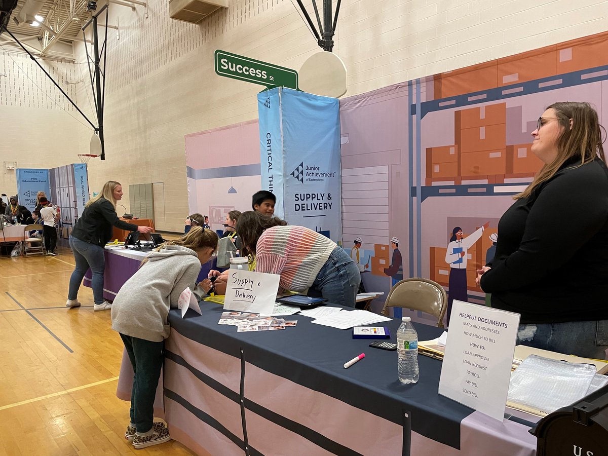 Thank you <a href="/SouthSlopeCoop/">South Slope Cooperative</a> and <a href="/aureon/">Aureon</a> for helping us launch and expand JA BizTown Mobile!

This new capstone experience allows 5th grade students to assume roles as Mayor, CEO, CFO, Marketing Manager and more of local stores found in a pop-up simulated economy.