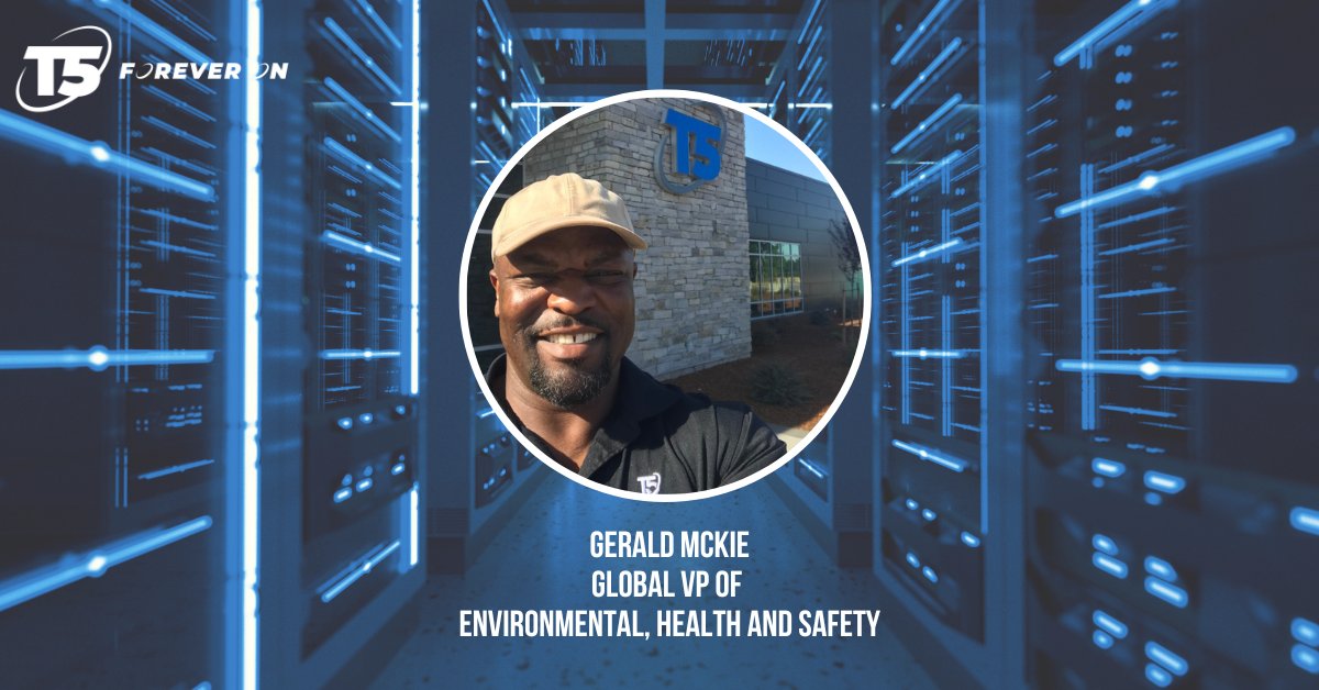 All month long, T5 is celebrating #NationalSafetyMonth. Today we showcase Gerald McKie! Gerald leads our mission to empower our workforce to make safety a top priority. Read more: t5datacenters.com/resources/cele… #WorkplaceSafety #SafetyFirst #Leadership #EmployeeWellbeing
