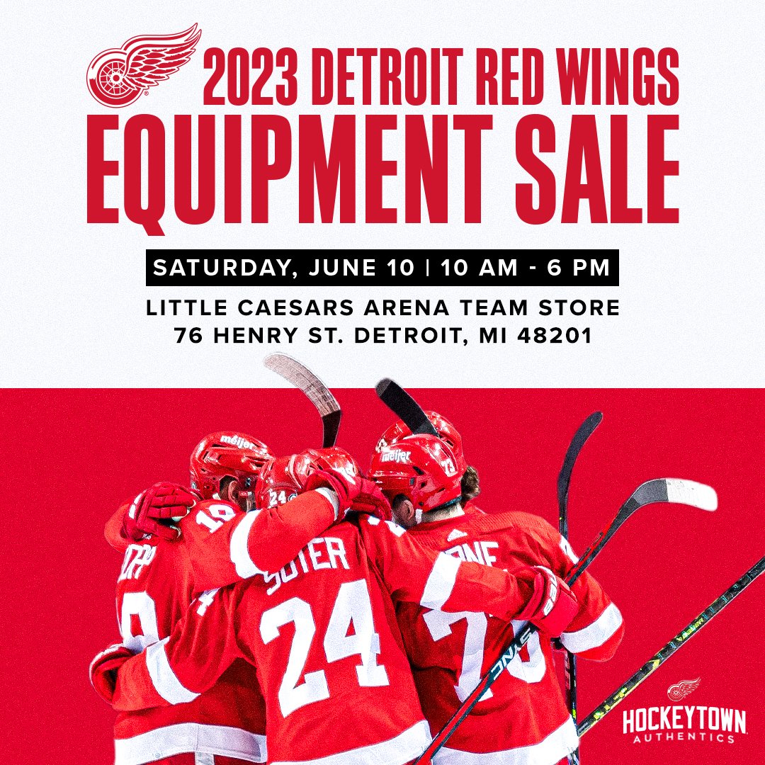 2023 Red Wings Equipment Sale: Saturday, June 10th : r/DetroitRedWings