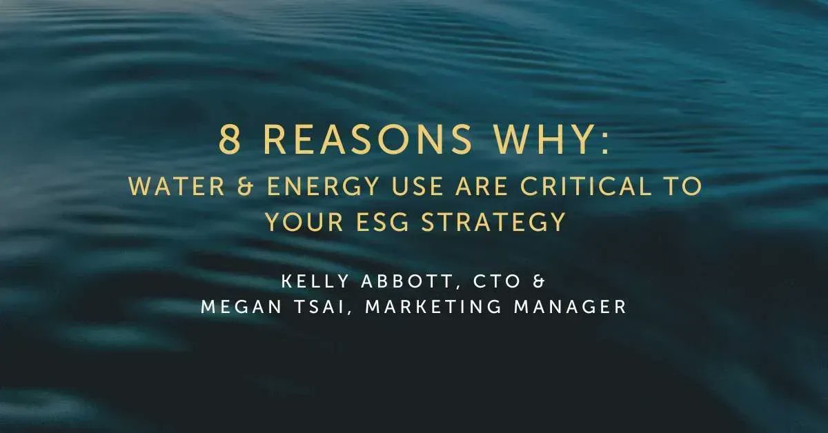 Responsible water & energy use is KEY to your #ESG strategy! Eight reasons why it's crucial for business success 👉 buff.ly/3IXzHXL #resourceuse #sustainability