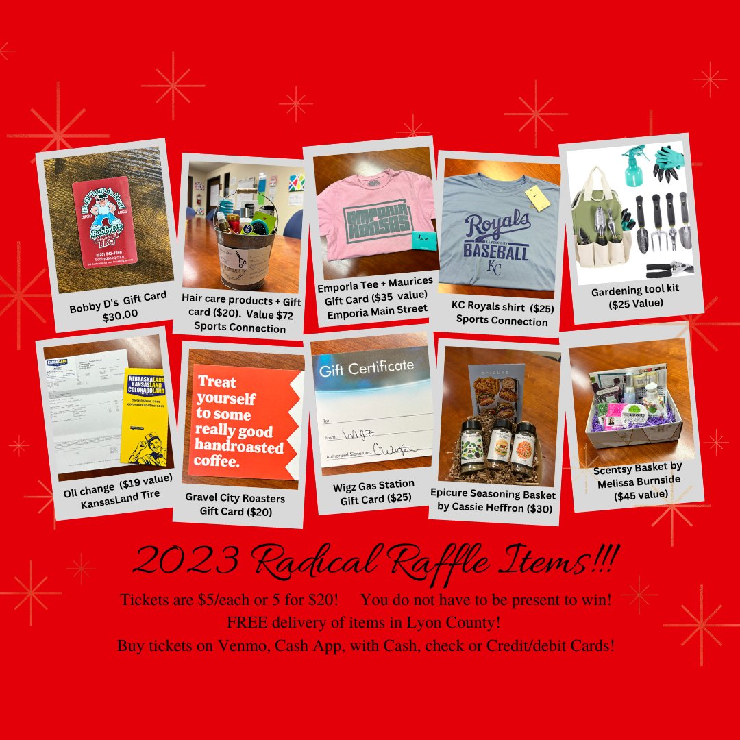 Radical_Life_CC's tweet photo. Here's just a sneak peek at SOME of our AWESOME Raffle items- check back this week to see what else we add!
Raffle Tickets are ON SALE NOW!!!
#dosomethingradical and purchase yours today!!
Check out the items and purchase tickets online here: https://t.co/KD3wRuDAoC https://t.co/JK8uQYSiIG