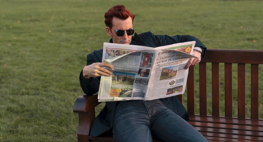 DiscussingFilm's tweet image. First trailer for ‘GOOD OMENS’ Season 2 releases tomorrow.