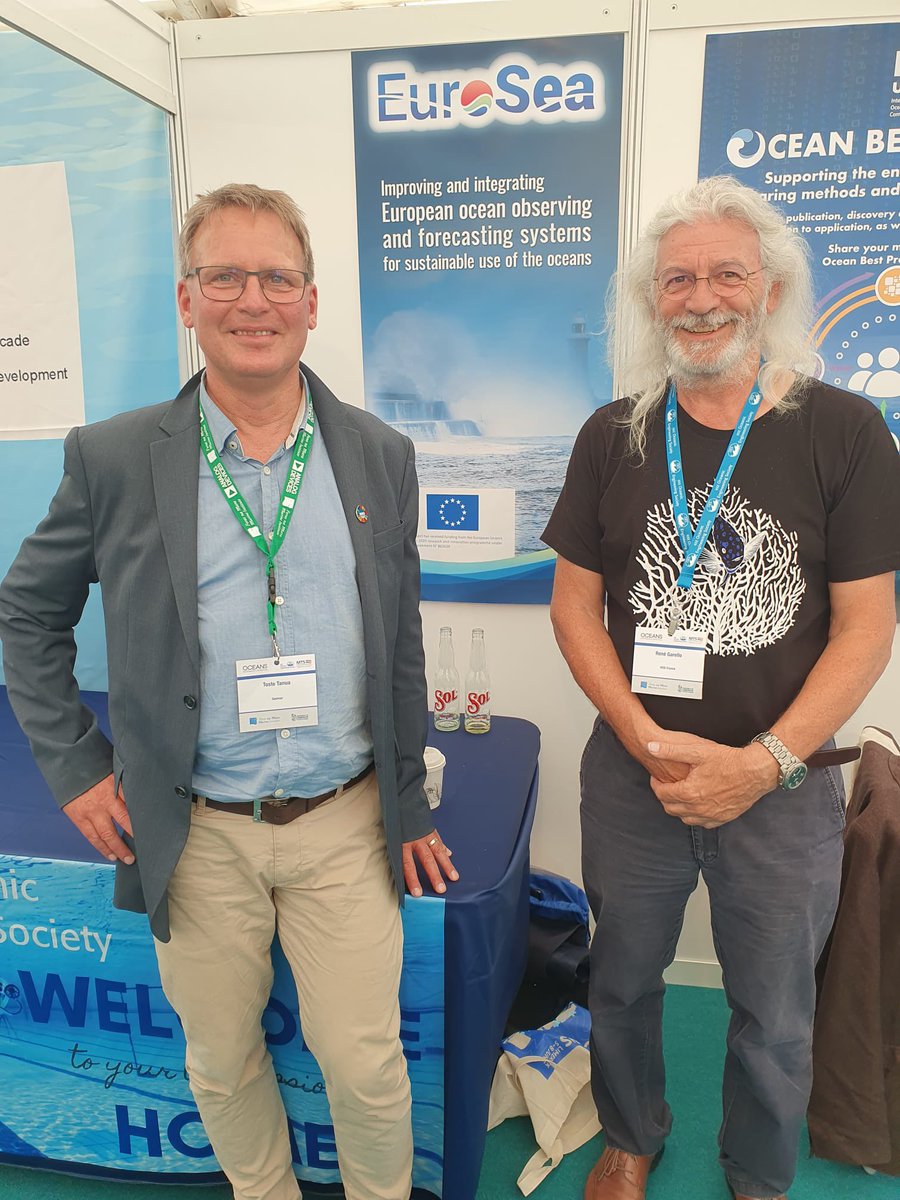 #EuroSea at @Oceans2023 - flagship event of Marine Technology Society @MTSociety & IEEE Oceanic Engineering Society @IEEE_OES - meet our coordinator @TosteTanhua & chair of Gender & Diversity Board René Garello who is also the conference co-organiser 🌐 🌊 limerick23.oceansconference.org/about-oceans/