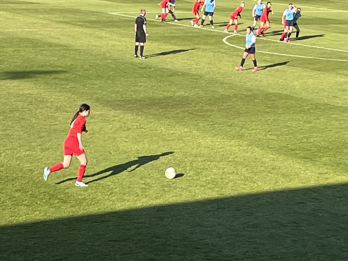 CliffB68's tweet photo. At Meggetland watching the Senior Girls Shield Final. Great see former @BTFC07  player, Addie, on the programme cover and current player Kayla on the pitch! 💜 https://t.co/twFqoBTwaY
