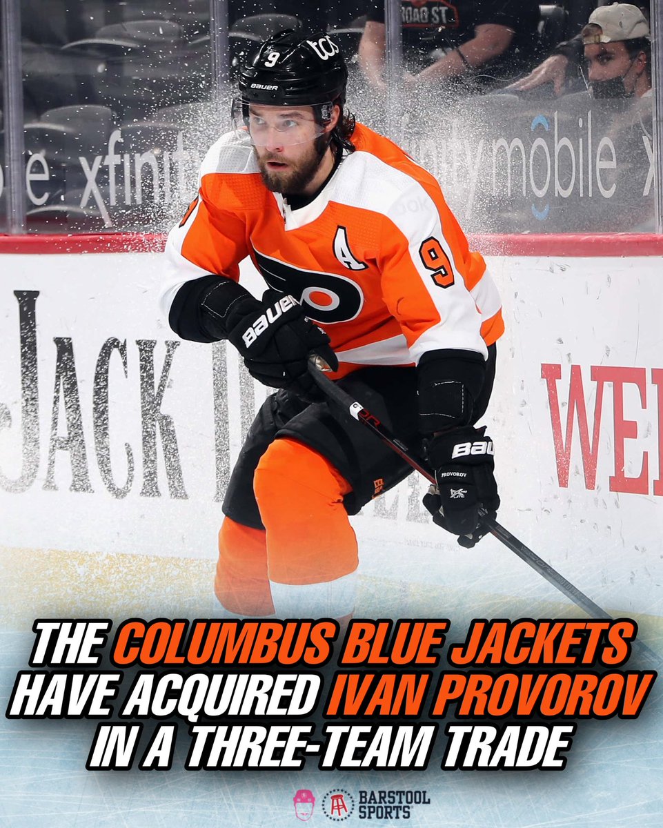 The Blue Jackets pick up Ivan Provorov in a 3 team trade.