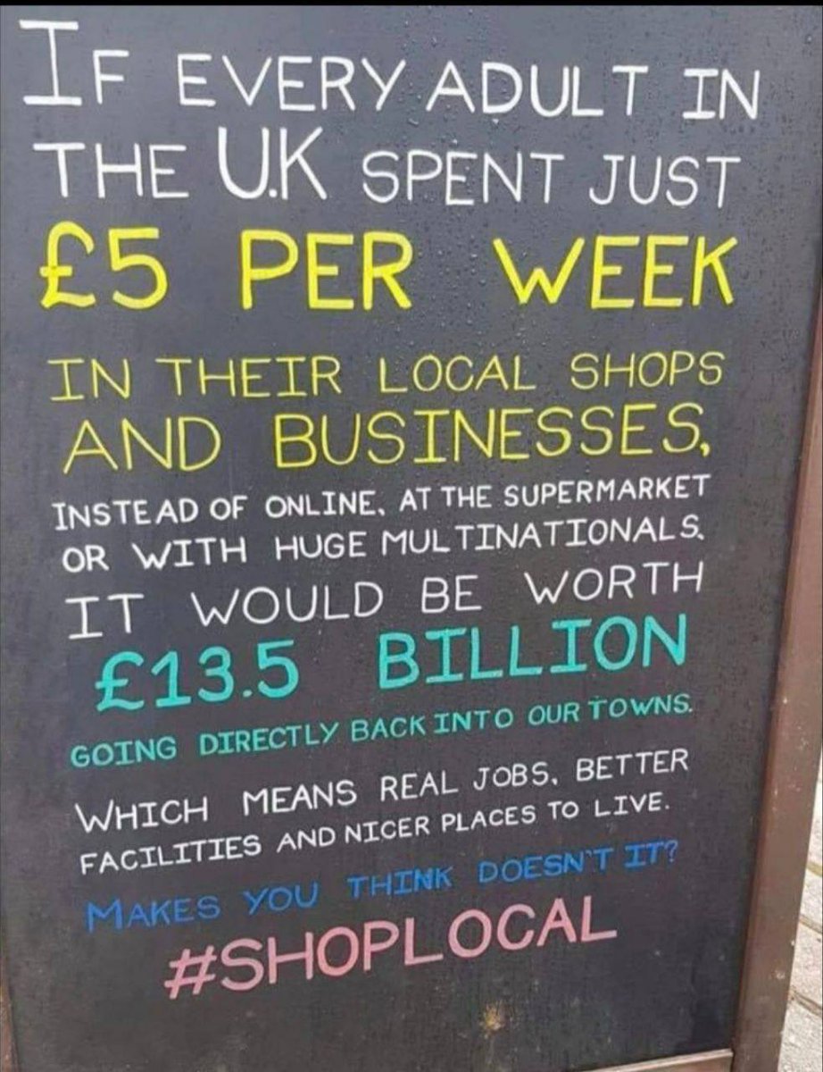 Support local businesses.