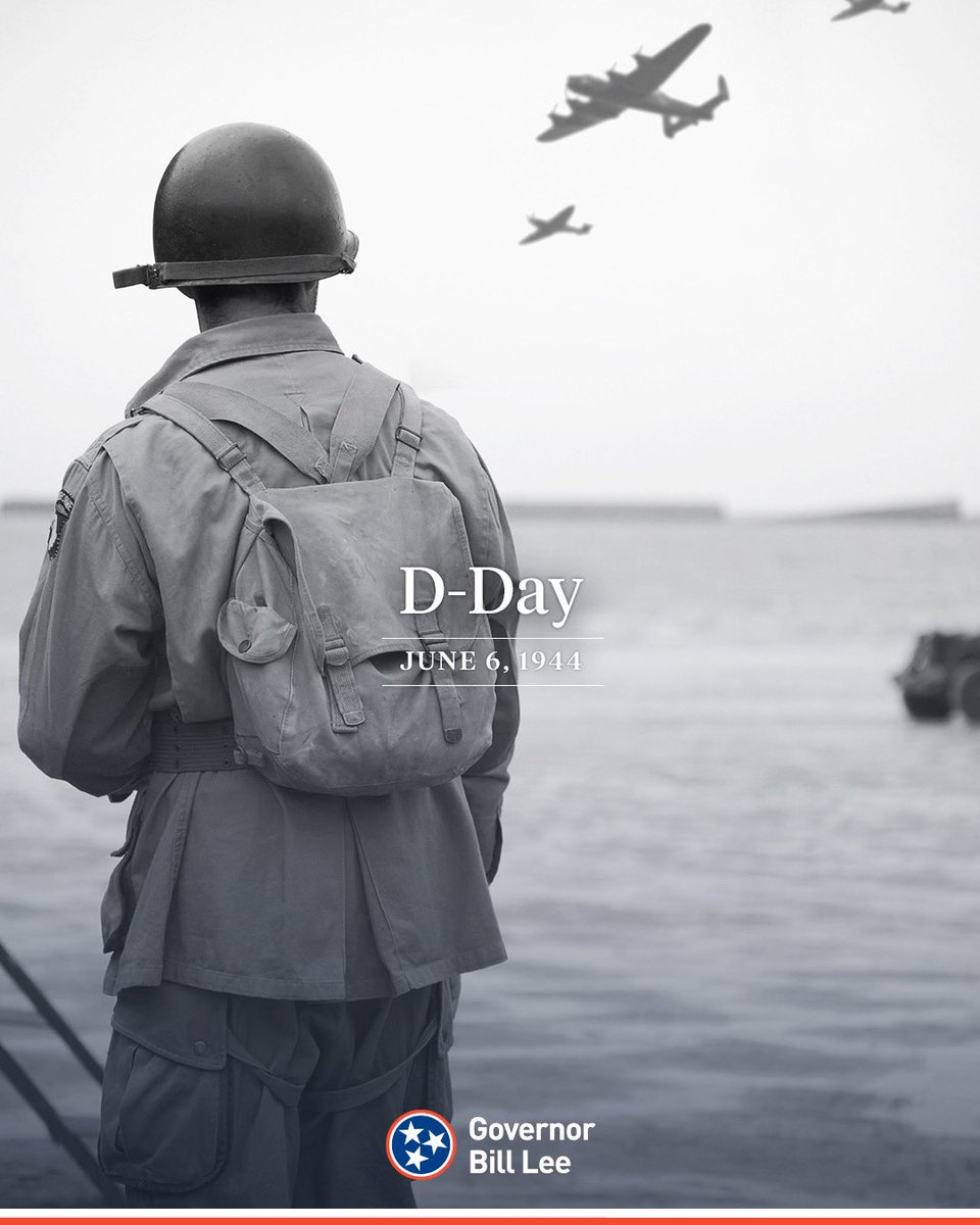 GovBillLee's tweet photo. Today, we honor the courage of American and Allied troops as they descended on the beaches of Normandy. We are forever indebted to their sacrifice in defense of freedom and democracy. #DDay https://t.co/ilqpV1UQQJ