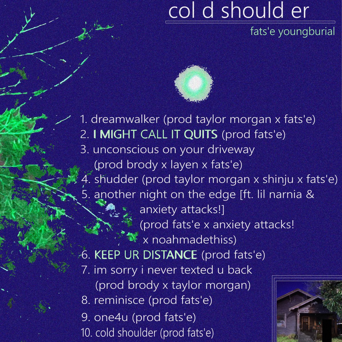 COLD SHOULDER - 1 WEEK