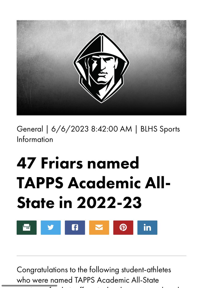 bunfillbaseball's tweet photo. Honored and blessed to be named TAPPA Academic All State!!!! @AsburyBaseball @lynchfriars @jaybybee24 @Justin_McFadden https://t.co/UTBEuudXQ8