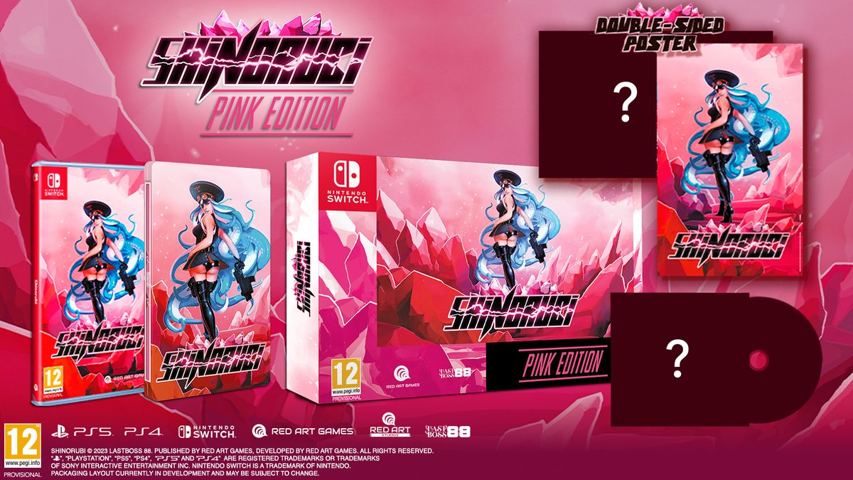 LastBoss88's tweet photo. The time to rise against Queen NEMESIS BAÄA is almost upon us!  Danmaku shooter #Shinorubi is coming to consoles Q4 2023 and so are multiple physical editions!  Let’s take a look at what you will be able to pre-order starting this Thursday at 5 PM CEST.  https://t.co/UxdvmeR37y https://t.co/pfY6nYwq8q