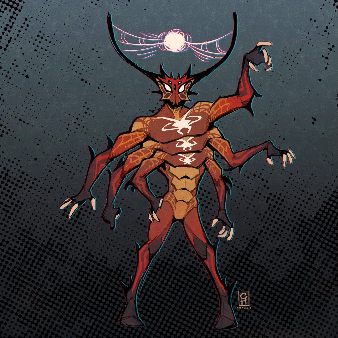 extra arms solo full body claws no humans horns standing  illustration images