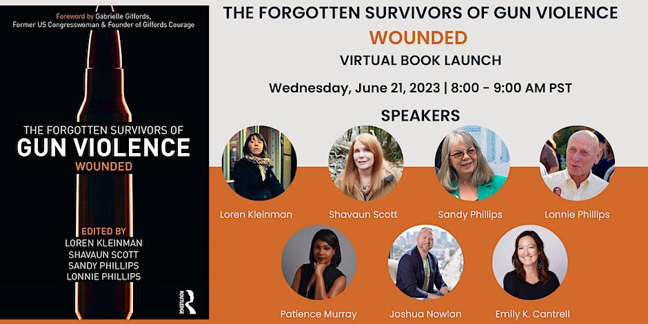 Join us on June 21st to honor gun violence survivors and discuss the full life cycle of a bullet at The Forgotten Survivors of Gun Violence: Wounded. Register here: tinyurl.com/WOUNDEDLAUNCH #gunviolenceprevention #wounded #gunviolence #gunviolenceawareness