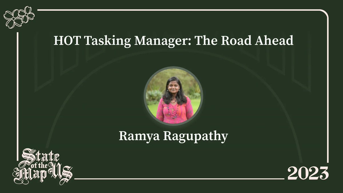 sotmus's tweet image. Ramya Ragupathy will share the short term roadmap and the future development plans for the @hotosm Tasking Manager at #SOTMUS2023

🔗 2023.stateofthemap.us/schedule/