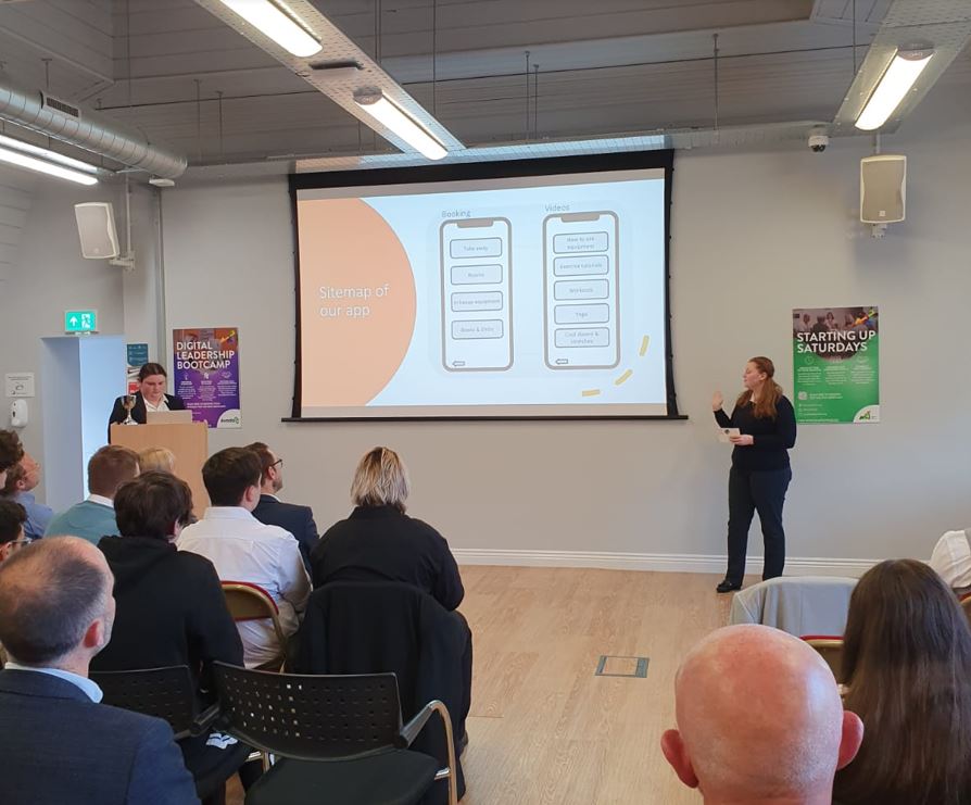 Gym Library aim to partner with a local gym who will allow people to rent or borrow gym equipment so they can exercise in the comfort of their own home.

Their app will share the latest information and challenges to keep the activities fun and fresh.

#DigitalInnovatorsProgramme