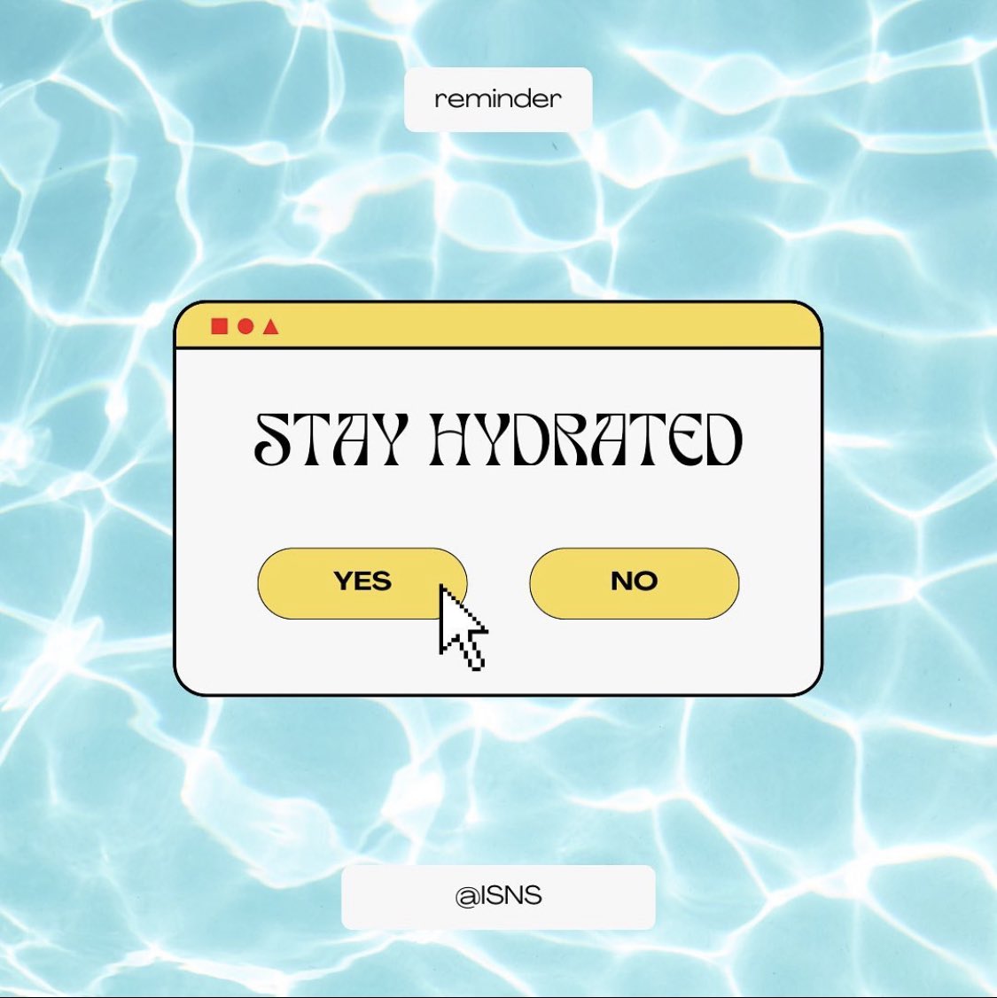 Remember, when it’s hot outside, it’s important to drink water regularly throughout the day, even if you do not feel thirsty. Stay cool, stay hydrated, and enjoy the summer to the fullest ☀️ 💦 
#internationalsciencenutritionsociety 
#wellnessandnutrition #hydrationiseverything💧